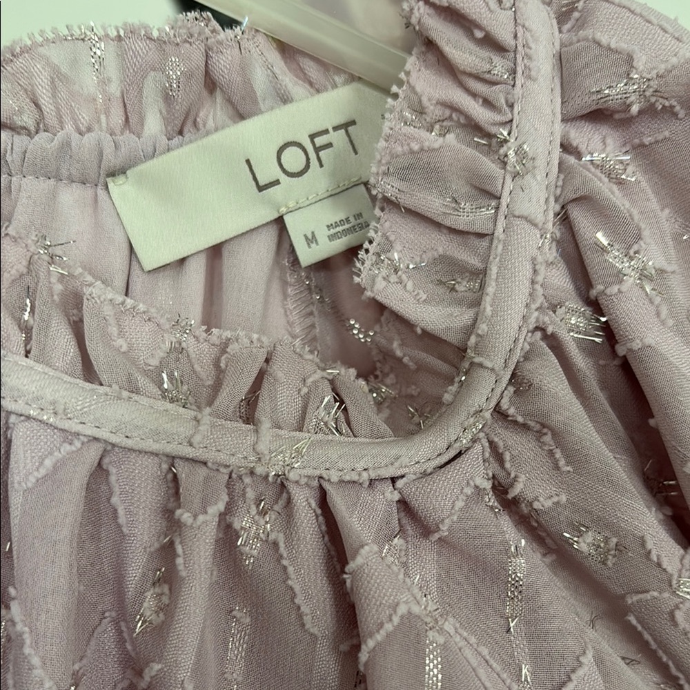 Lavender Ruffle Sleeve top - Picture 2 of 3